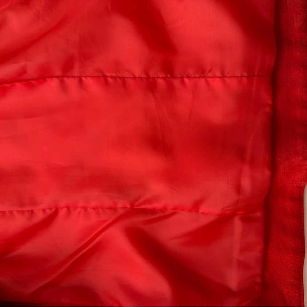 INC Red Ruffled Front Zip Jacket‎ M - Picture 8 of 10